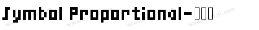 Symbol Proportional字体转换 Symbol Proportional字体转换